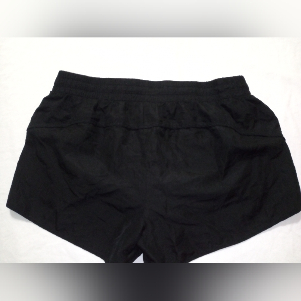 Black Athletic Shorts with Elastic Waistband - Picture 1 of 10